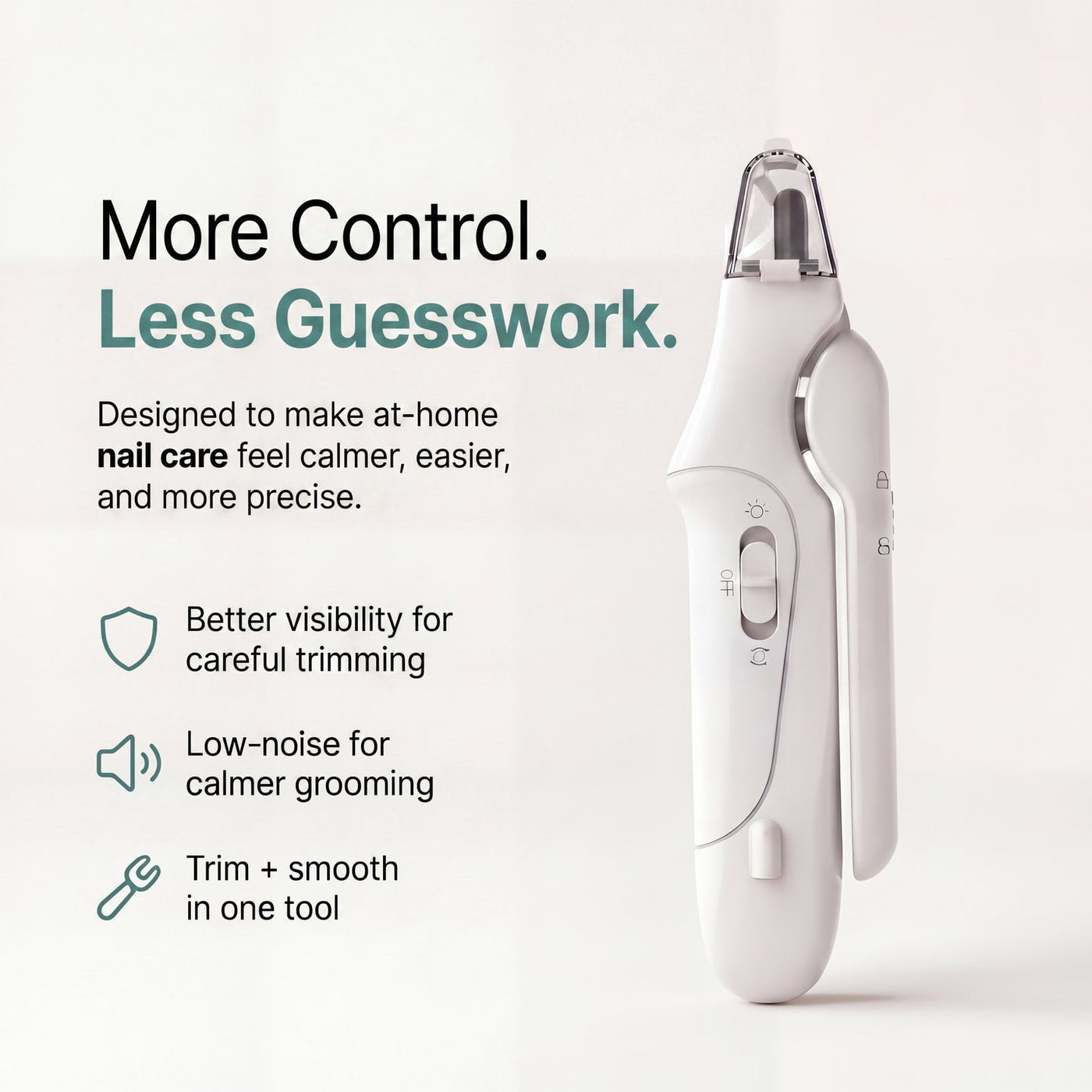 Petwagora QuickScan™ LED Nail Clipper & Grinder