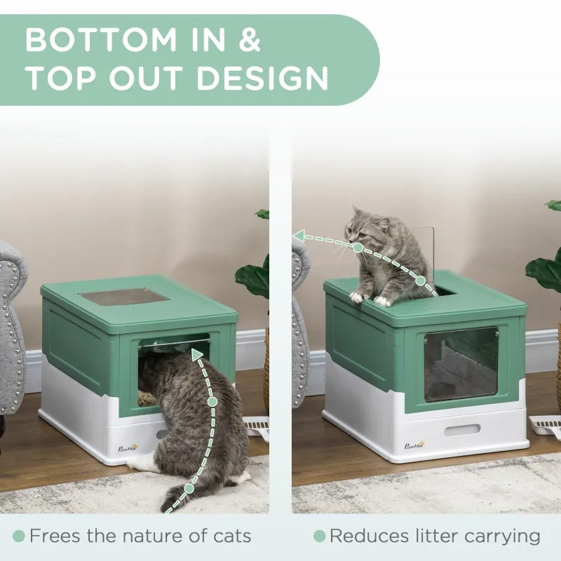 Petwagora QuietCove™ Fully Enclosed Cat Litter Box
