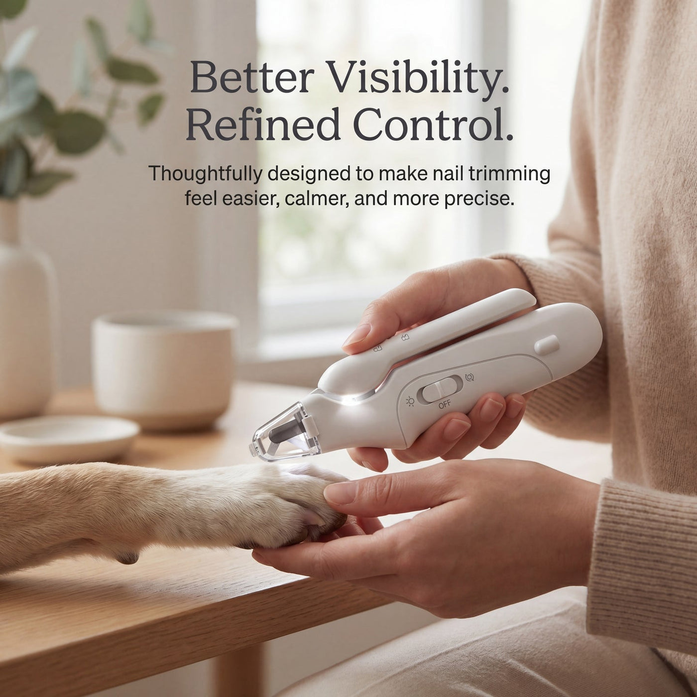 Petwagora QuickScan™ LED Nail Clipper & Grinder