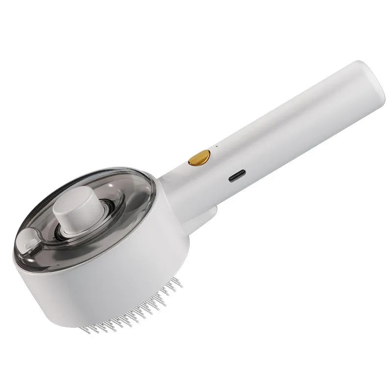Pet Steam Grooming Brush | Self-Cleaning Hair Remover for Cats & Dogs