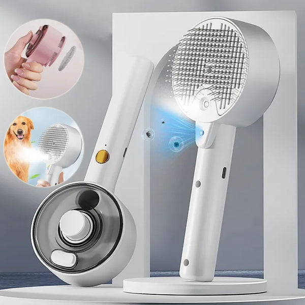 Petwagora SteamGlide™ Self-Cleaning Grooming Brush